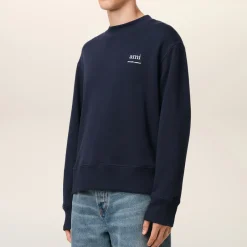 Sweatshirts|Maison Kitsuné AMI Logo Cotton-Jersey Jumper - S
