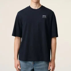 T-Shirts|T-Shirts|AMI Logo Cotton-Jersey T-Shirt - L