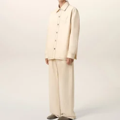 Shirts|Shirts|Café Kitsuné AMI Logo-Appliqué Cotton-Twill Overshirt - M