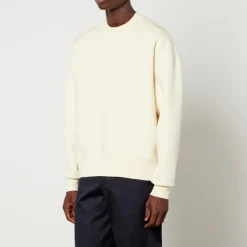 Sweatshirts|AMI Logo-Appliquéd Organic Cotton-Blend Sweatshirt - S