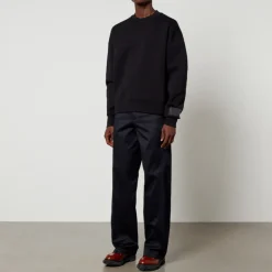Sweatshirts|AMI Logo-Appliquéd Organic Cotton-Blend Sweatshirt - S