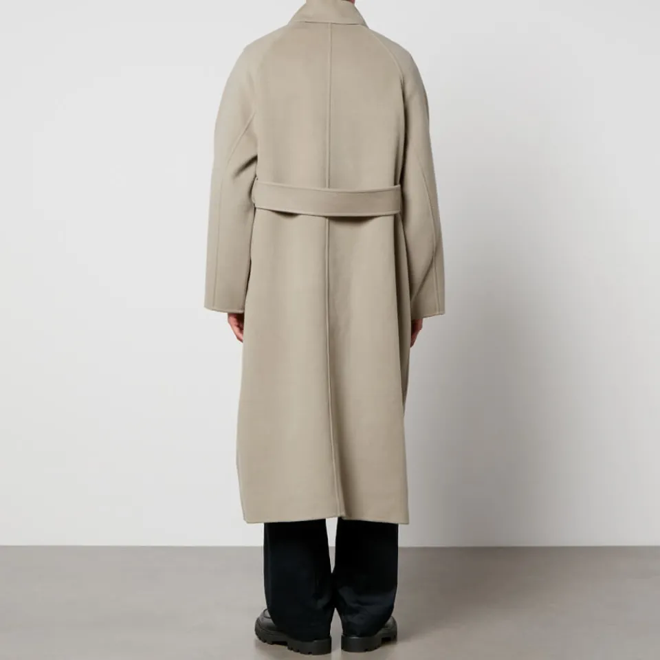 Jackets|Coats|Dr. Martens AMI Long Belted Wool and Cashmere-Blend Coat - IT 48/M