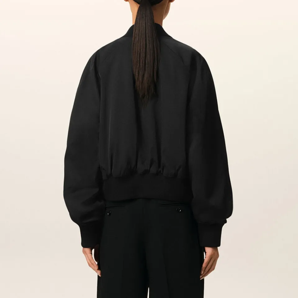 Jackets|Coats|Dr. Martens AMI Loose AMI Logo Twill Bomber Jacket - S