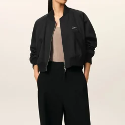 Jackets|Coats|Dr. Martens AMI Loose AMI Logo Twill Bomber Jacket - S
