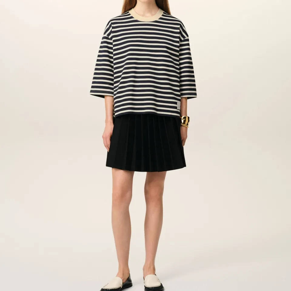 Loungewear|T-Shirts And Tops|Polo Ralph Lauren AMI Oversized Striped Cotton-Jersey T Shirt - L
