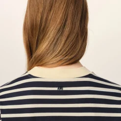 Loungewear|T-Shirts And Tops|Polo Ralph Lauren AMI Oversized Striped Cotton-Jersey T Shirt - L