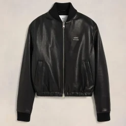 Jackets|Coats|Missoni AMI Padded Leather Biker Jacket - S