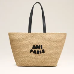 Holiday Bags|Bags|Dr. Martens AMI Raffia Large Tote Bag