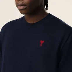 Knitwear|Polo Ralph Lauren AMI Red de Coeur Wool Jumper - XL