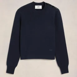 Knitwear|AMI Sailor Cotton-Blend Knit Jumper - S