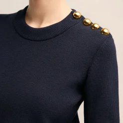 Loungewear|Knitwear|AMI Sailor Crew Neck Cotton and Wool-Blend Jumper - S