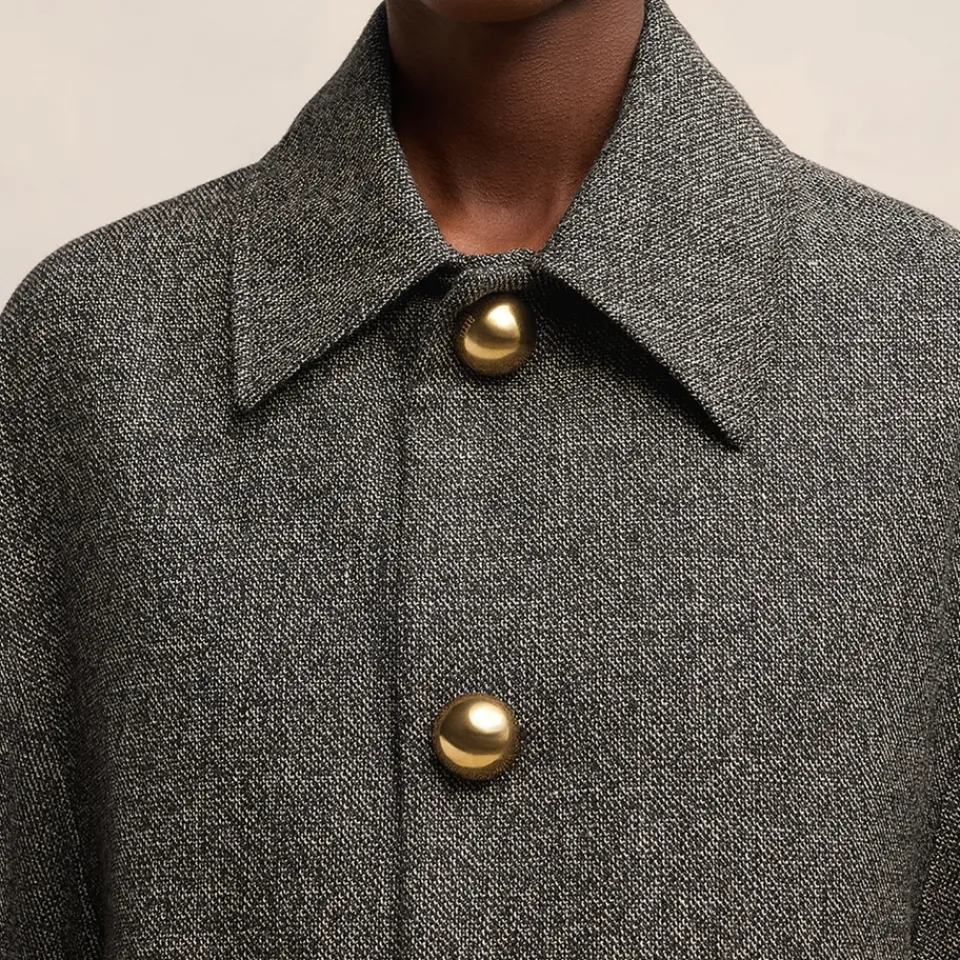 Jackets|Coats|Dr. Martens AMI Short Belted Wool-Blend Twill Coat - FR 38/UK 10