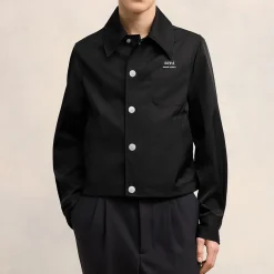 Jackets|Coats|Dr. Martens AMI Technical Twill Button-Down Jacket - S