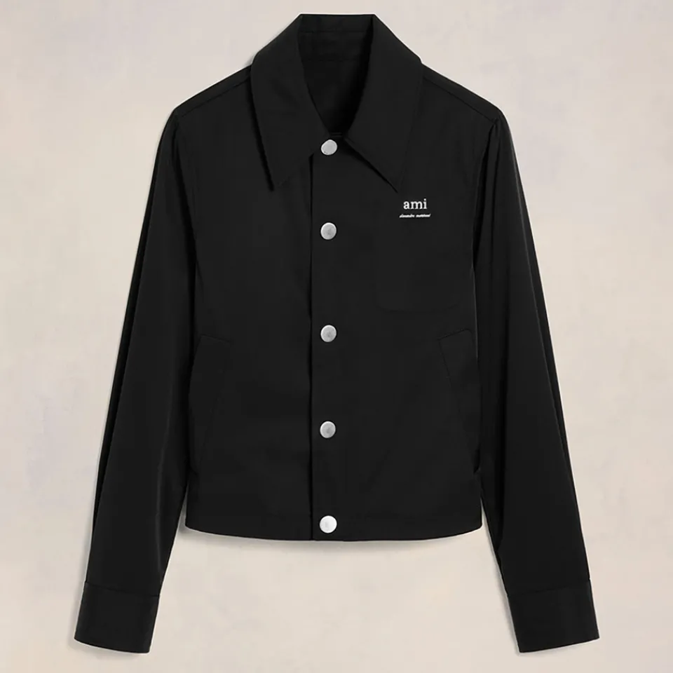 Jackets|Coats|Dr. Martens AMI Technical Twill Button-Down Jacket - S