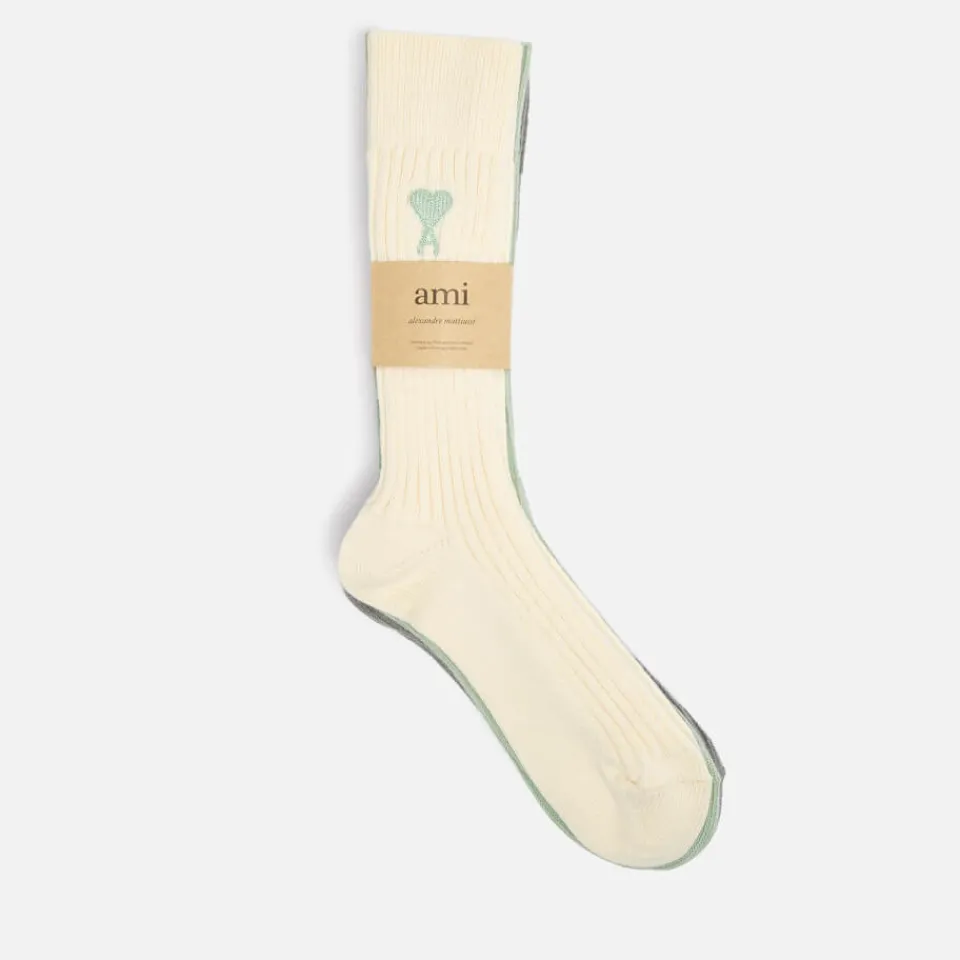 Underwear|Cras AMI x Coggles de Coeur Three-Pack Cotton-Blend Socks - EU 43-46