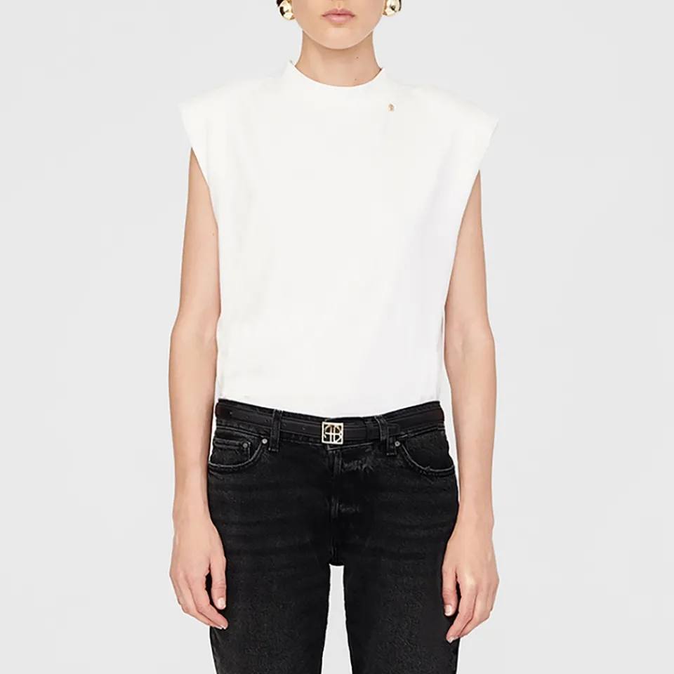 Loungewear|T-Shirts And Tops|Coach Anine Bing Auburn Cotton-Jersey T Shirt - L