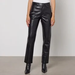 Trousers|Anine Bing Bruno Faux Leather-Blend Trousers - 28