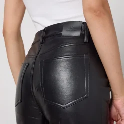 Trousers|Anine Bing Bruno Faux Leather-Blend Trousers - 28