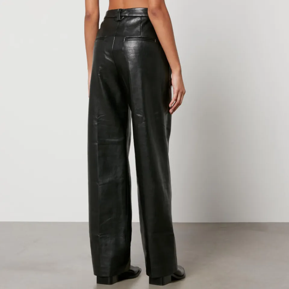 Trousers|Dr. Martens Anine Bing Carmen Faux and Recycled Leather Trousers - 36
