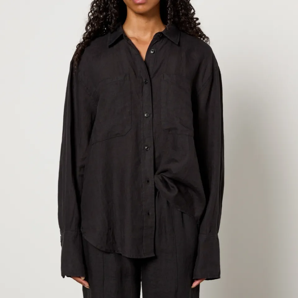 Co-Ord Sets|T-Shirts And Tops|Anine Bing Dante Linen Shirt - S