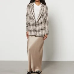 Jackets|Coats|Anine Bing Diana Tweed Double-Breasted Blazer - XL