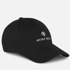 Hats|Anine Bing Jeremy Logo Cotton-Twill Baseball Cap