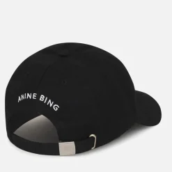 Hats|Anine Bing Jeremy Logo Cotton-Twill Baseball Cap