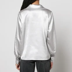 T-Shirts And Tops|Shirts And Blouses|Anine Bing Mylah Satin Shirt - S