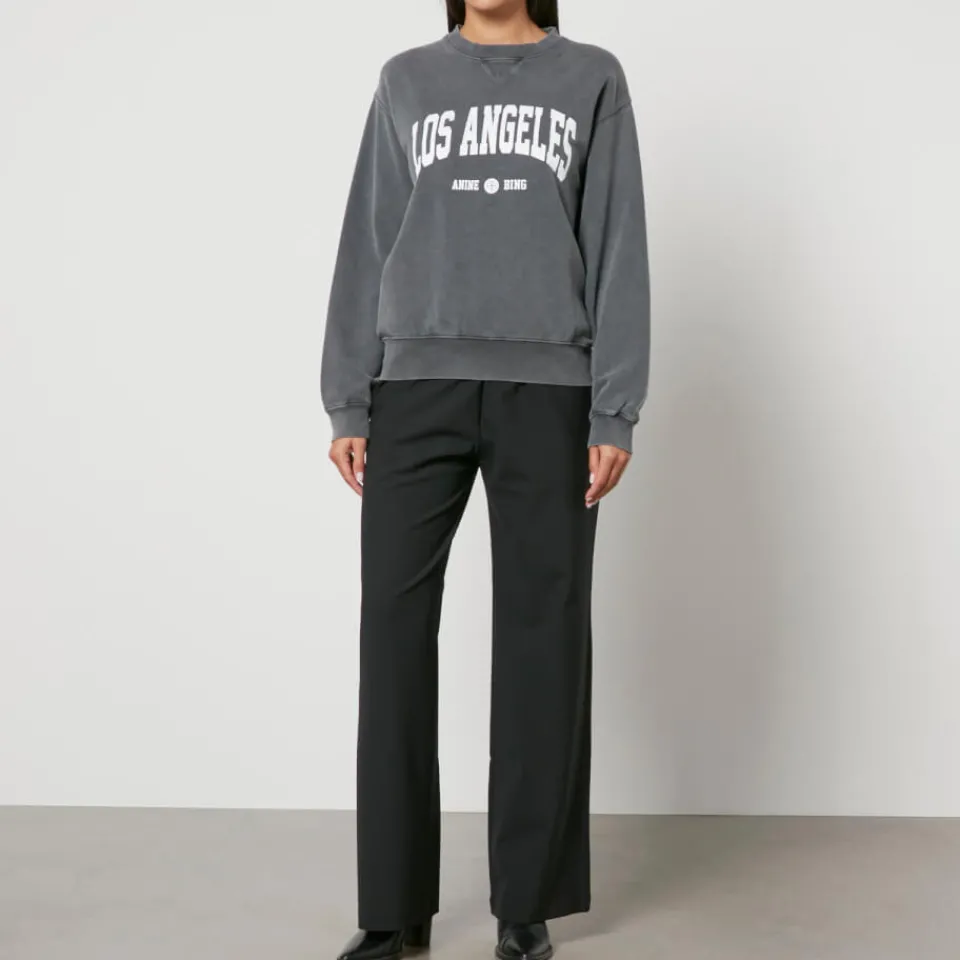 Loungewear|Sweatshirts|Anine Bing Ramona Los Angeles Cotton Sweatshirt - XS