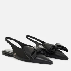 Flats|UGG Anine Bing Women's Nina Slingback Leather Pumps - 4