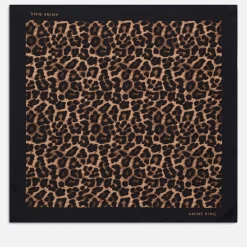 Scarves|Dr. Martens Anine Bing York Leopard Satin-Jacquard Silk Scarf