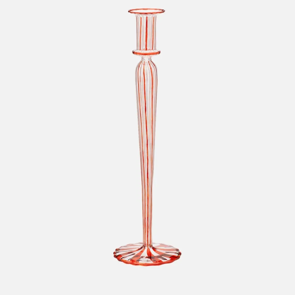 Dining|Keen Anna + Nina Candy Cane Striped Candle Holder