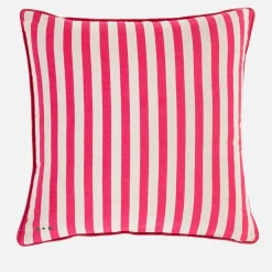 Home Textiles|Urban Apothecary Anna + Nina Magenta Striped Cushion