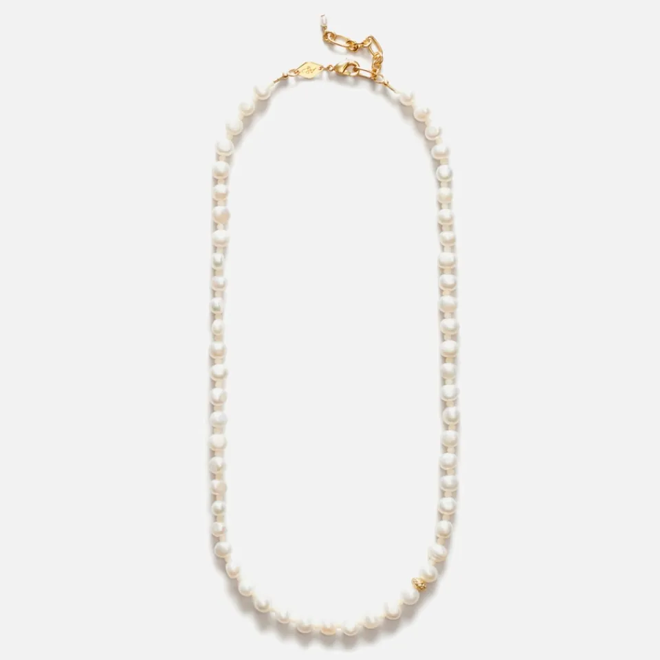 Jewellery|Anni Lu Petit Stellar Pearly 18-K Gold Plated and Freshwater Pearl Necklace