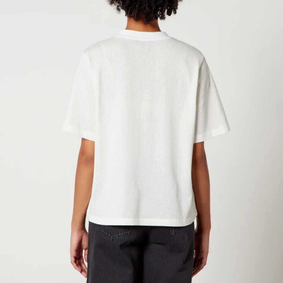 Loungewear|T-Shirts And Tops|Ganni A.P.C. Mae Cotton-Mesh T-Shirt - XS