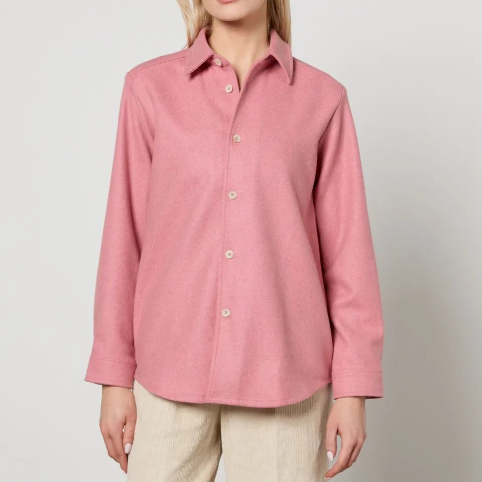 T-Shirts And Tops|Shirts And Blouses|Dr. Martens A.P.C. Tilda Wool-Blend Overshirt - FR 36/UK 8