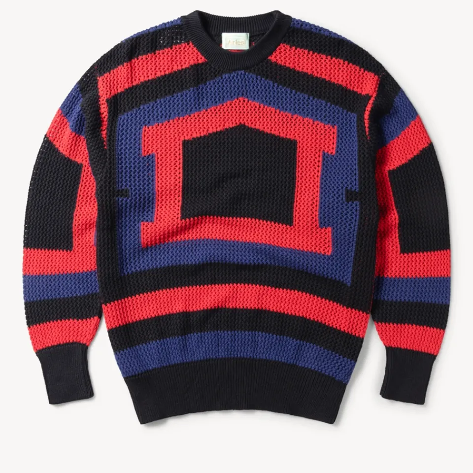 Knitwear|Dr. Martens ARIES Temple Crocheted Cotton Jumper - S