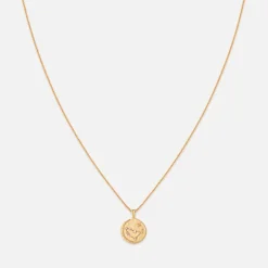 Jewellery|Astrid & Miyu Capricorn Zodiac 18-Karat Gold-Plated Recycled Sterling Silver Necklace