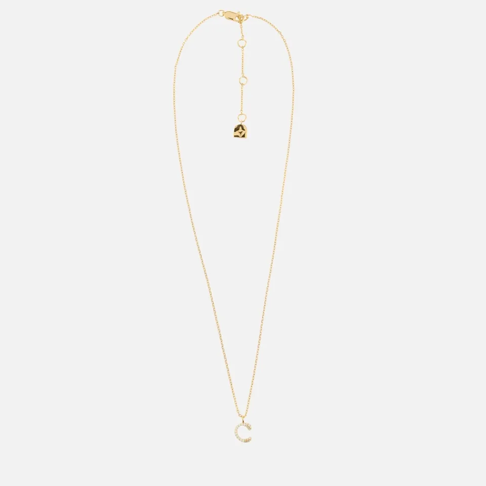 Jewellery|Dr. Martens Astrid & Miyu Initial Pavé 18K Gold-Plated Necklace