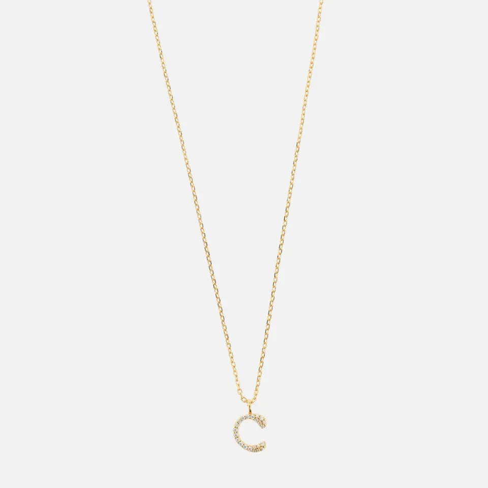Jewellery|Dr. Martens Astrid & Miyu Initial Pavé 18K Gold-Plated Necklace