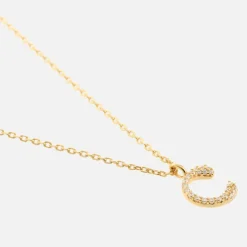Jewellery|Dr. Martens Astrid & Miyu Initial Pavé 18K Gold-Plated Necklace