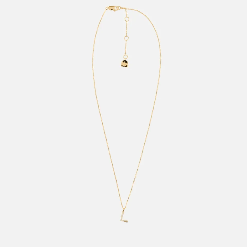 Jewellery|Dr. Martens Astrid & Miyu Initial Pavé 18K Gold-Plated Necklace