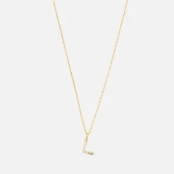 Jewellery|Dr. Martens Astrid & Miyu Initial Pavé 18K Gold-Plated Necklace