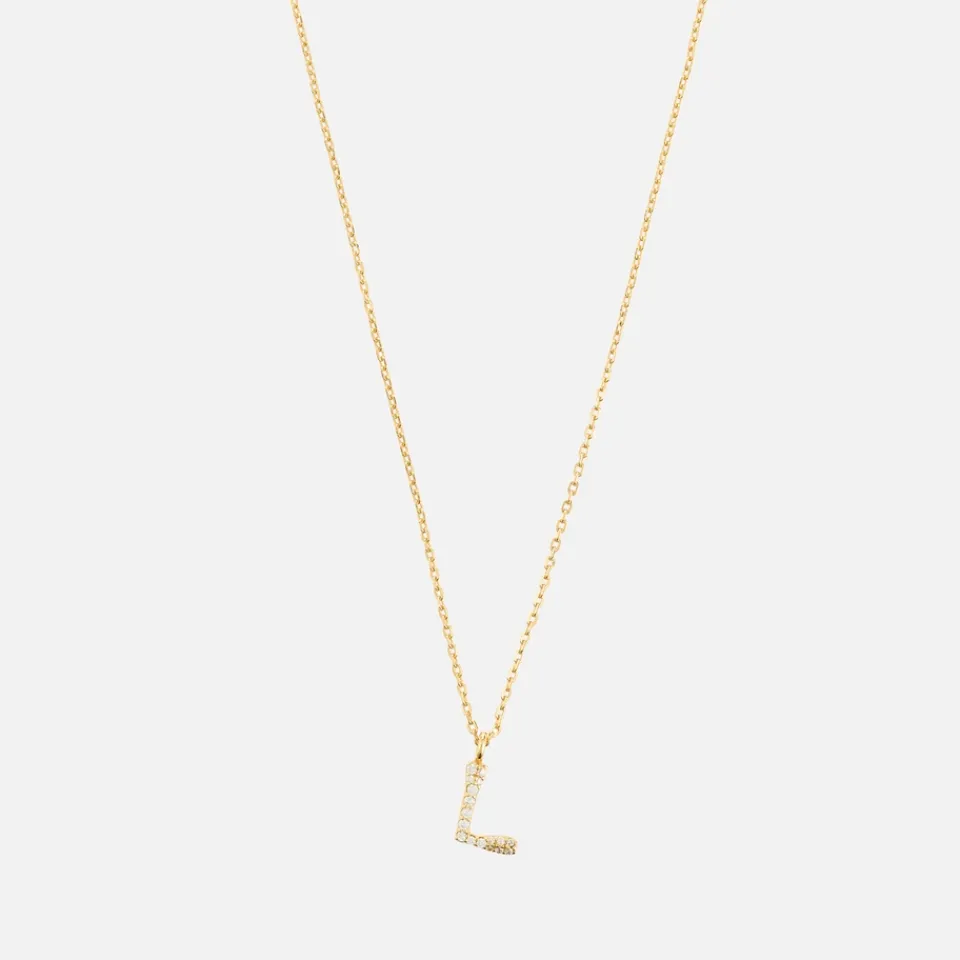 Jewellery|Dr. Martens Astrid & Miyu Initial Pavé 18K Gold-Plated Necklace