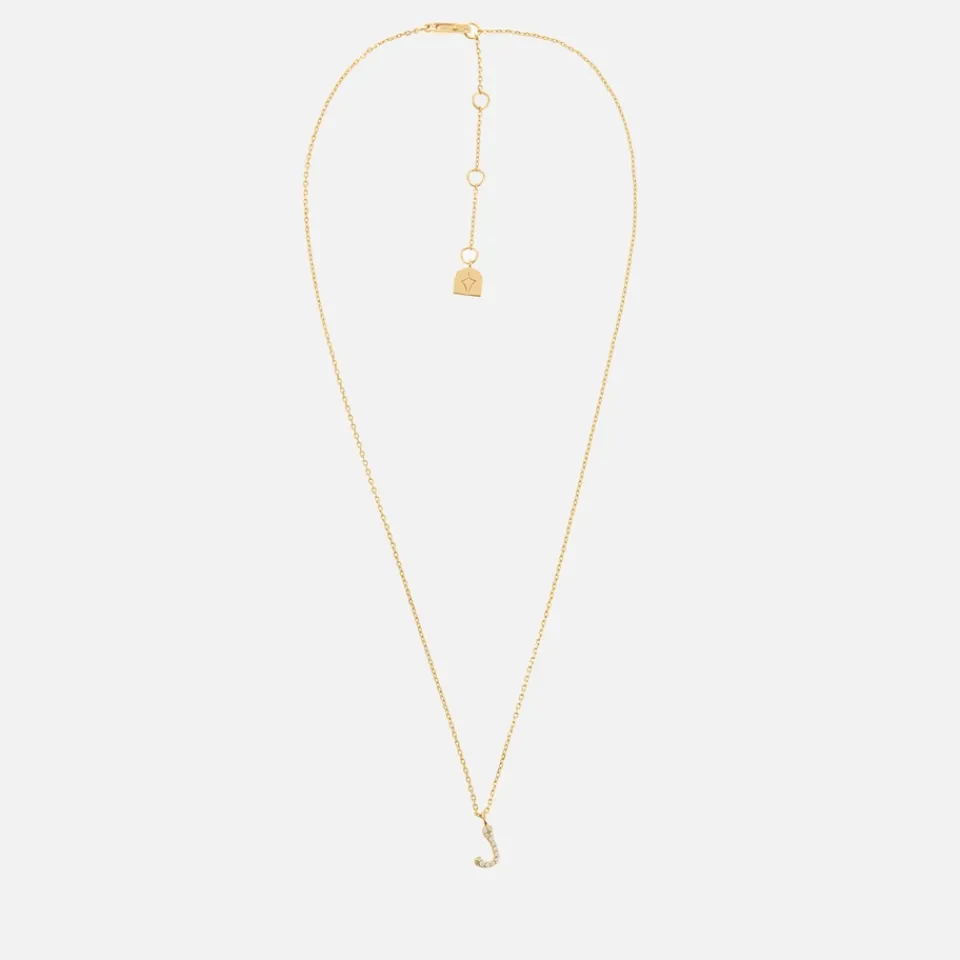 Jewellery|Dr. Martens Astrid & Miyu Initial Pavé 18K Gold-Plated Necklace