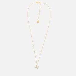 Jewellery|Dr. Martens Astrid & Miyu Initial Pavé 18K Gold-Plated Necklace