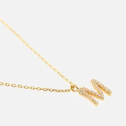 Jewellery|Dr. Martens Astrid & Miyu Initial Pavé 18K Gold-Plated Necklace