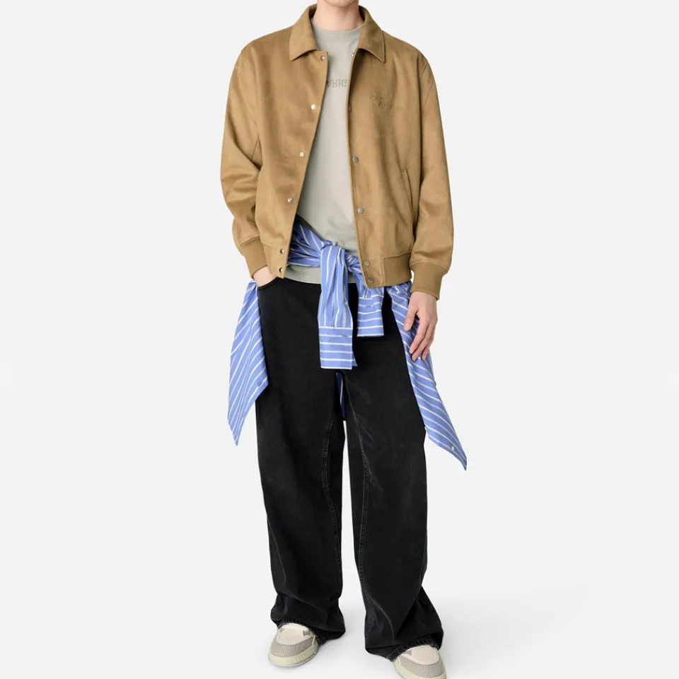 Jackets|Coats|Dr. Martens Axel Arigato Archetype Faux Suede Varsity Jacket - S