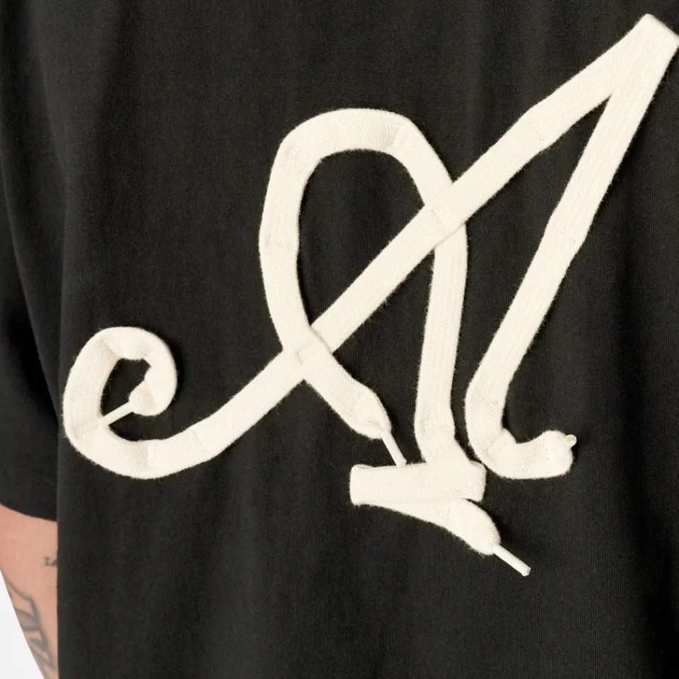 T-Shirts|T-Shirts|MKI MIYUKI ZOKU Axel Arigato Laced Cotton-Jersey T-Shirt - M