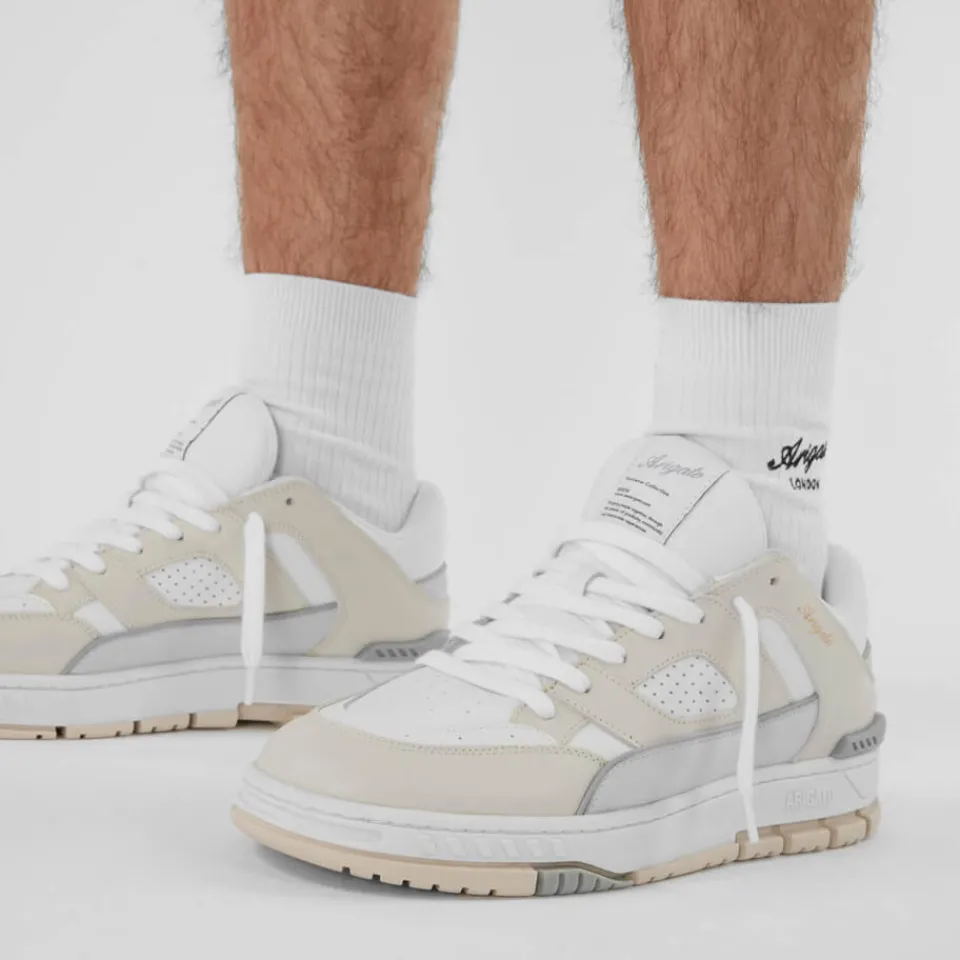Trainers|Axel Arigato Men's Area Lo Basket Leather Trainers - UK 7